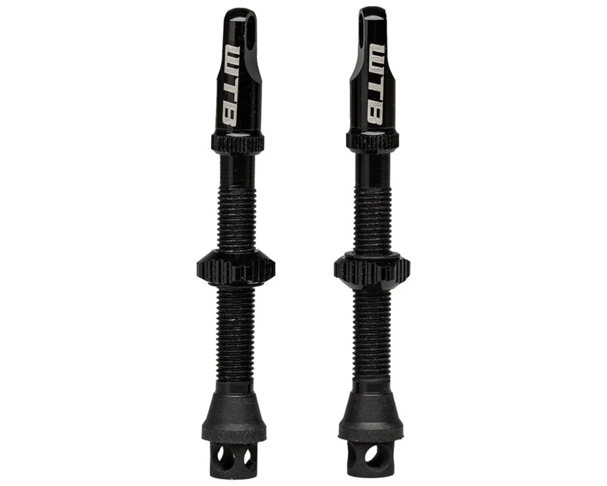 WTB TCS Max-Flow Tubeless Presta Valves (Black) (Pair) (44mm)